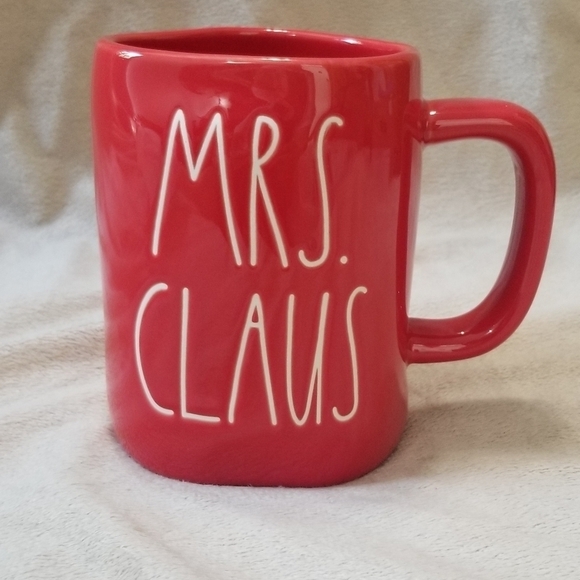 Rae Dunn Other - Rae Dunn Mrs. Claus Christmas Holiday Coffee Mug. Red w/ White Letters.
